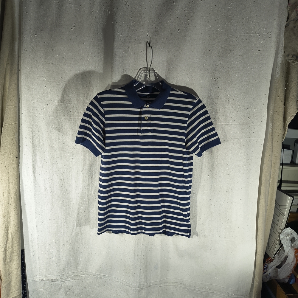 The Gap Kid's Size XL Navy and White Striped Polo Shirt